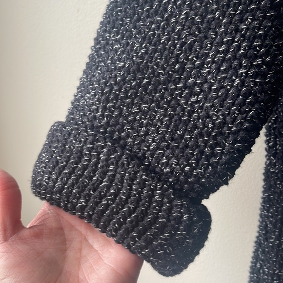 MADEWELL Memento Fringe Open Cardigan Sweater Blogger Favorite Black Size XS - Picture 8 of 9